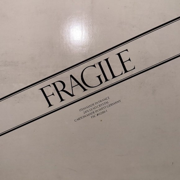 24% Lead Crystal Round Cristal France Echt Bleikristall Decorative Bowl 8.5” - Picture 5 of 9